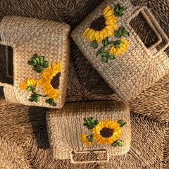 Oval Water Hyacinth Bag 1