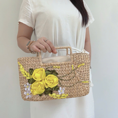 Oval Water Hyacinth Bag 1