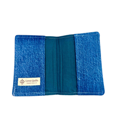 Handmade Upcycled Denim Passport Cover
