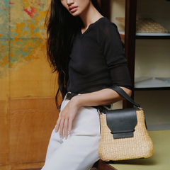 Water Hyacinth Handbag Peony