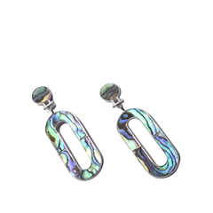 Perfectly Handmade Mother Of Pearl Silver Earrings