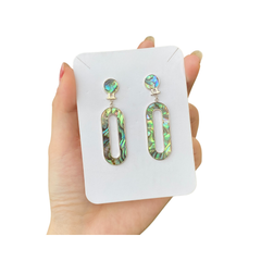 Perfectly Handmade Mother Of Pearl Silver Earrings