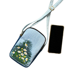Handmade Upcycled Denim Phone Bag