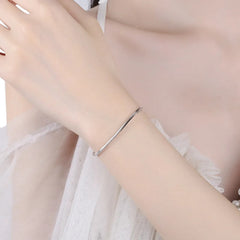 Plain Bracelet For Women Handcrafted 925 Sterling Silver