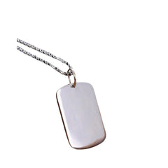 Plain Pendant For Men And Women Handcrafted 990 Fine Silver