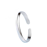 Plain Women's Bracelet Handcrafted 999 Fine Silver