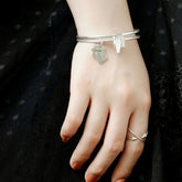 Postcard Shaped Bracelet Handcrafted 925 Sterling Silver