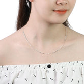 Rain Rope Necklace Handcrafted 925 Sterling Silver