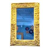 Rectangle Water Hyacinth Mirror