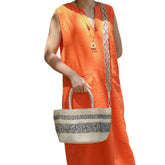 Rectangular Banana Fiber Handbag