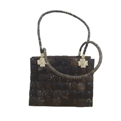 Rectangular Coconut Shell Handbag