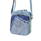 Handmade Upcycled Denim Rectangular Box Bag