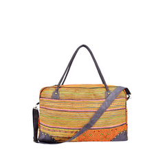 Hand-Woven Rectangular Brocade Suitcase