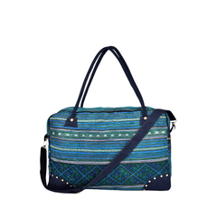 Hand-Woven Rectangular Brocade Suitcase