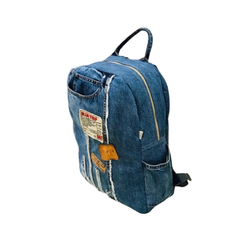 Handmade Upcycled Denim Backpack