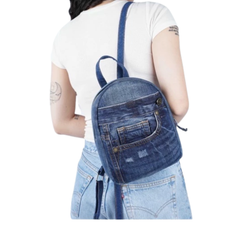 Handmade Upcycled Denim Backpack