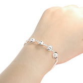 Round Bead Bracelet Handcrafted 925 Sterling Silver
