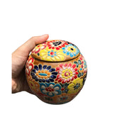 Round Ceramic Jam Jar