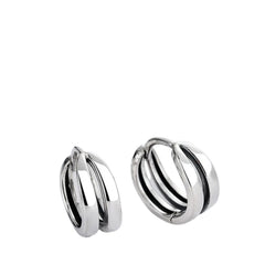 Round Earrings For Men And Women Handcrafted 925 Sterling Silver