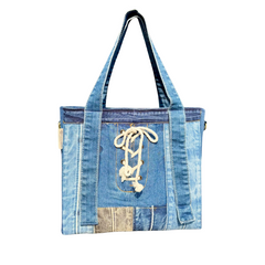 Handmade Upcycled Denim Ruby Bag