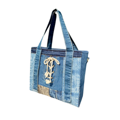 Handmade Upcycled Denim Ruby Bag