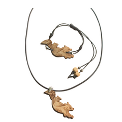 Small Coconut Fox Jewelry Set (2 Items)