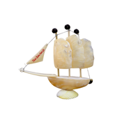 Sailboat Made From Small Seashells