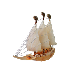 Sailboat Made From Seashells
