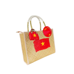 Sedge Bag With Red Flag and Yellow Star