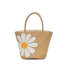 Sedge Bag With Daisy Pattern