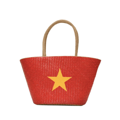 Sedge Bag With Vietnamese Flag Pattern