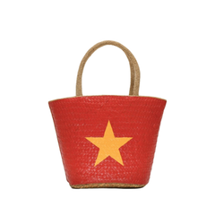 Sedge Bag With Vietnamese Flag Pattern