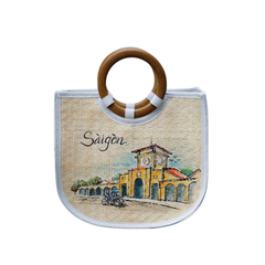 Sedge Bag With Wooden Handle 1