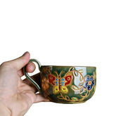 Short Round Ceramic Mug With Handle
