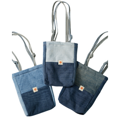 Handmade Upcycled Denim Shoulder Bag
