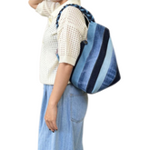 Handmade Upcycled Denim Soft Shoulder Bag