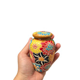 Small Ceramic Vase With Hundred Flowers Pattern