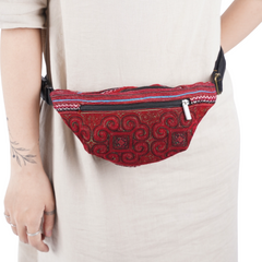 Small Hand-woven Brocade Fanny Pack
