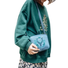 Handmade Upcycled Denim Small Box Bag