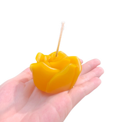 Smokeless Beeswax Rose Candle