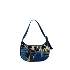 Handmade Upcycled Denim Soft Armpit Bag