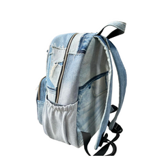 Handmade Upcycled Denim Soft Backpack 1