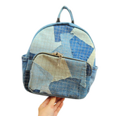 Handmade Upcycled Denim Soft Backpack