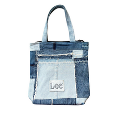 Handmade Upcycled Denim Soft Tote Bag
