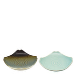 Ceramic Square Plate With Carved Floral Pattern 3