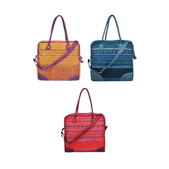Hand-Woven Square Brocade Suitcase