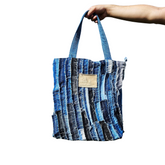 Handmade Upcycled Denim Tote Bag