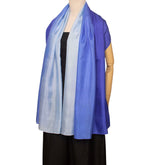 Three Color Scarf Mulberry Silk Handcrafted