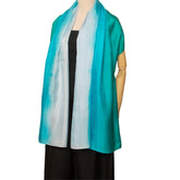 Three Color Scarf Mulberry Silk Handcrafted