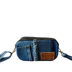 Handmade Upcycled Denim Crossbody Bag 2